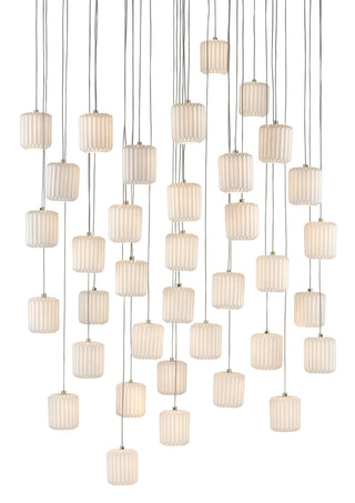 Currey and Company - 9000-0715 - 36 Light Pendant - Dove - White/Silver