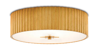 Currey and Company - 9999-0053 - LED Flush Mount - Caravel - Gold Leaf/White