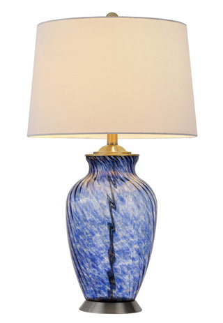Ashland One Light Table Lamp in Sky Blue