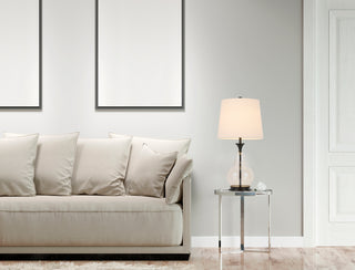 Kittery One Light Table Lamp in Clear/Dark Bronze