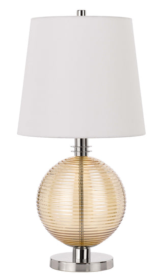 Cal Lighting - BO-3005TB - One Light Table Lamp - Salisbury - Brushed Steel/Amber