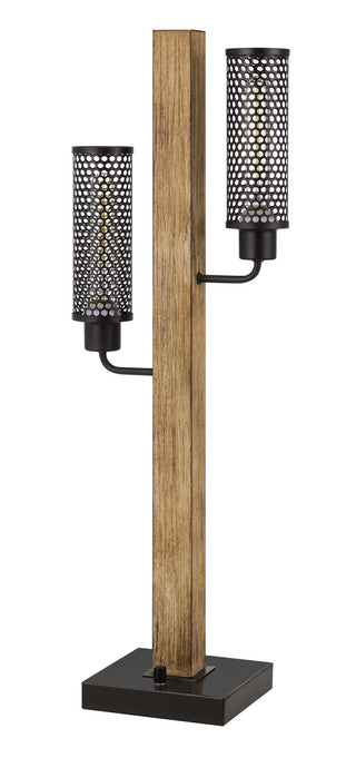 Cal Lighting - BO-3008TB - Two Light Table Lamp - Lenox - Light Oak