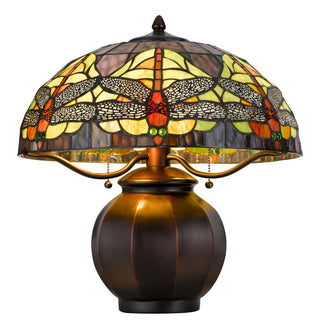 Tiffany Two Light Table Lamp in Tiffany