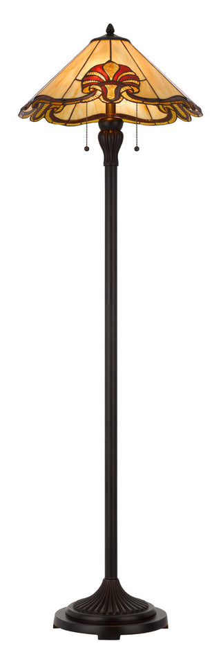 Tiffany Two Light Floor Lamp in Tiffany