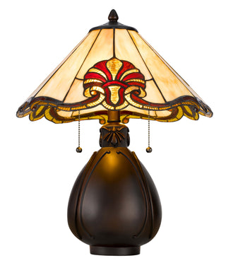 Tiffany Two Light Accent Lamp in Tiffany