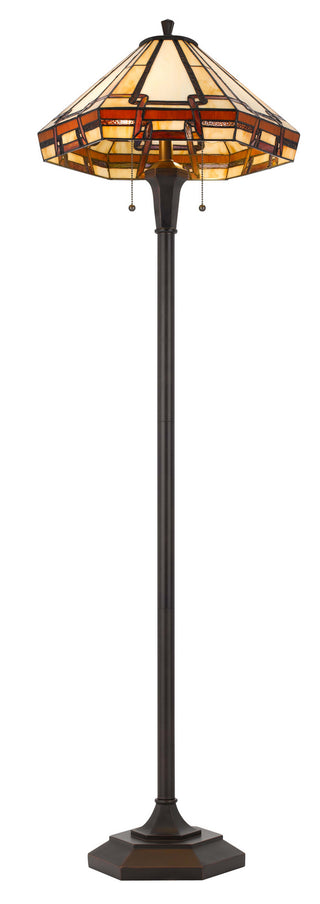 Tiffany Two Light Floor Lamp in Tiffany