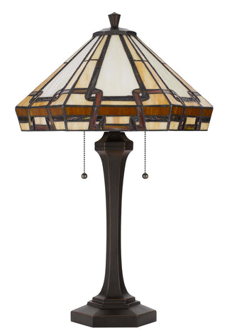 Tiffany Two Light Table Lamp in Tiffany