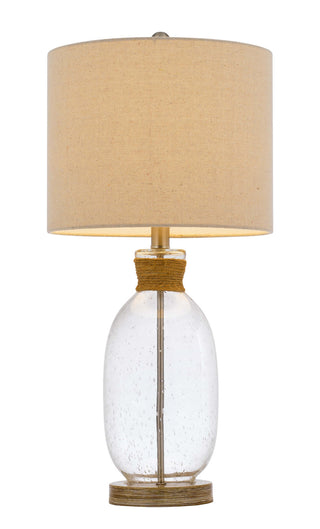 Seymour One Light Table Lamp in Bubble Glass