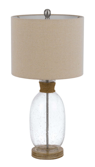 Seymour One Light Table Lamp in Bubble Glass
