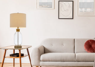 Seymour One Light Table Lamp in Bubble Glass