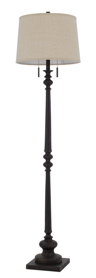 Torrington Two Light Floor Lamp in Rustic Iron