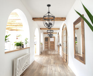 Grafton Four Light Chandelier in Matte Black