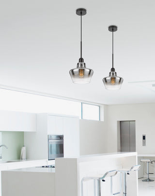 Brockton One Light Pendant in Matte Black