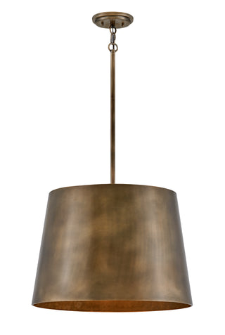 Alder Large Hanging Pendant in Burnished Bronze