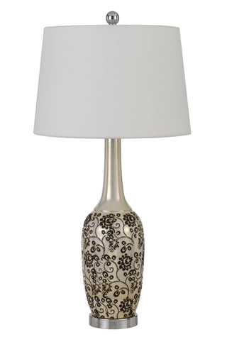 Cal Lighting - BO-2914TB-2 - Two Light Table Lamp - Paxton - Pearl/Black