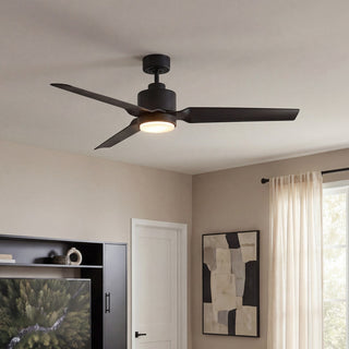 52" Ceiling Fan in Matte Black