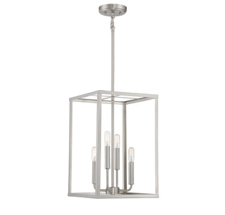 Meridian - M30008BN - Four Light Pendant - Brushed Nickel