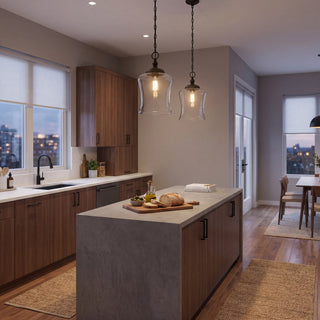 Mpend One Light Pendant in Matte Black