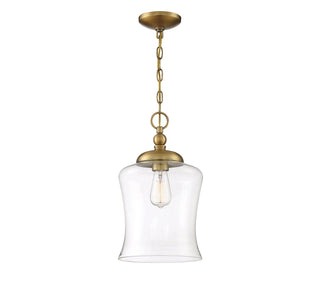 Meridian - M70019NB - One Light Pendant - Mpend - Natural Brass