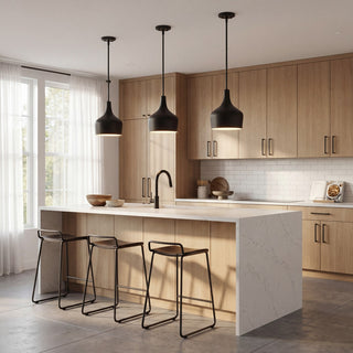 Mpend One Light Pendant in Matte Black