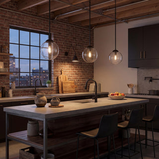 Mpend One Light Mini Pendant in Matte Black