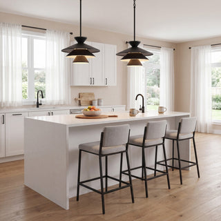 One Light Pendant in Matte Black