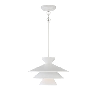 Meridian - M70096WH - One Light Pendant - White