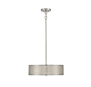 Meridian - M70108BN - Three Light Pendant - Brushed Nickel