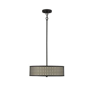 Meridian - M70108MBK - Three Light Pendant - Matte Black