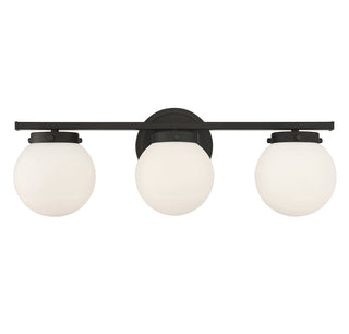 Meridian - M80023MBK - Three Light Bathroom Vanity - Matte Black