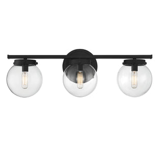 Meridian - M80024MBK - Three Light Bathroom Vanity - Matte Black