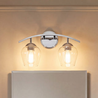 Mbath Two Light Bathroom Vanity in Chrome