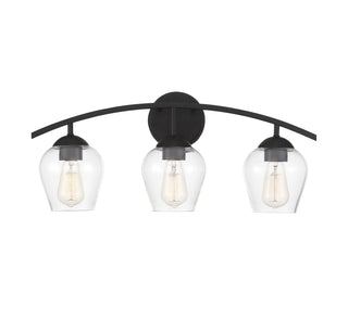 Meridian - M80032MBK - Three Light Bathroom Vanity - Mbath - Matte Black