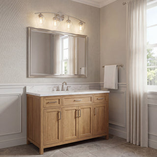 Mbath Four Light Bathroom Vanity in Brushed Nickel
