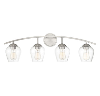 Meridian - M80033BN - Four Light Bathroom Vanity - Mbath - Brushed Nickel