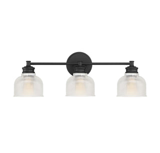 Meridian - M80035MBK - Three Light Bathroom Vanity - Mbath - Matte Black