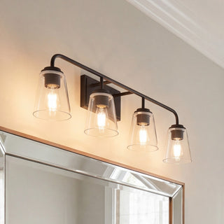 Mbath Four Light Bathroom Vanity in Matte Black
