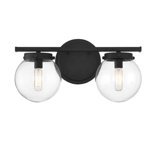Meridian - M80046MBK - Two Light Bathroom Vanity - Matte Black
