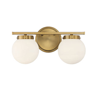 Meridian - M80047NB - Two Light Bathroom Vanity - Natural Brass