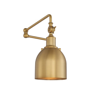 Meridian - M90019NB - One Light Wall Sconce - Natural Brass