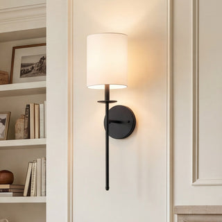 One Light Wall Sconce in Matte Black