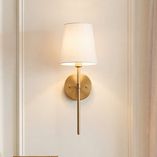 One Light Wall Sconce in Natural Brass