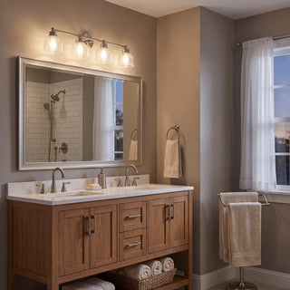 Mbath Four Light Bathroom Vanity in Brushed Nickel
