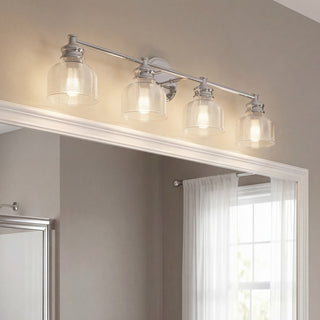 Mbath Four Light Bathroom Vanity in Chrome