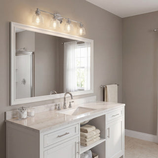 Mbath Four Light Bathroom Vanity in Chrome