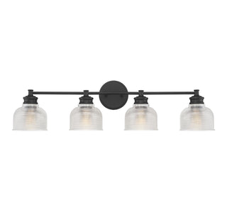 Meridian - M80036MBK - Four Light Bathroom Vanity - Mbath - Matte Black