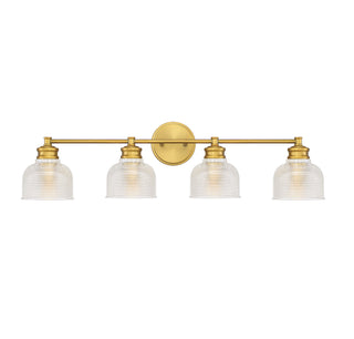 Meridian - M80036NB - Four Light Bathroom Vanity - Mbath - Natural Brass