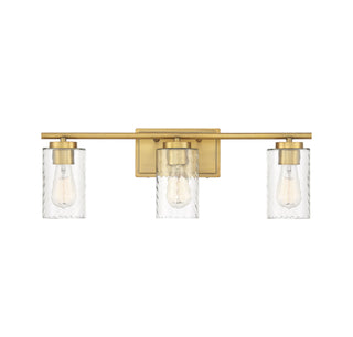 Meridian - M80038NB - Three Light Bathroom Vanity - Mbath - Natural Brass
