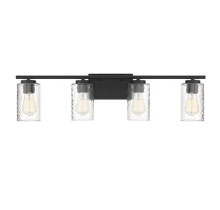 Meridian - M80039MBK - Four Light Bathroom Vanity - Mbath - Matte Black