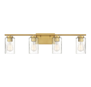 Meridian - M80039NB - Four Light Bathroom Vanity - Mbath - Natural Brass